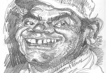 Caricatures of Actors: Ernest Borgnine