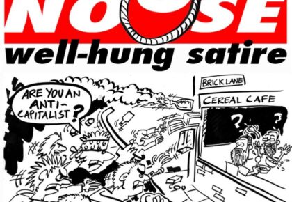 Topical cartoons and satire magazines