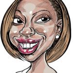 A4 digital caricature from photo emailed