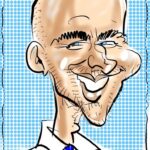 Digital caricature on iPad by Digital Caricaturist