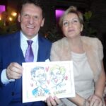 Wedding Guest Caricatures by Caricaturist in London