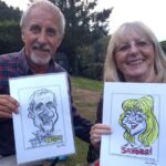 Caricatures at Wedding party in Kent by Caricaturist in London