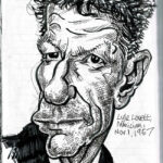 Caricature of Lyle Lovett