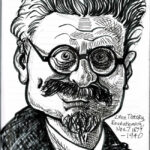 Caricature of Leon Trotsky