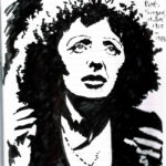 Drawing of Edith Piaf