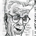 Caricature of Ted Danson for Diary of Caricatures