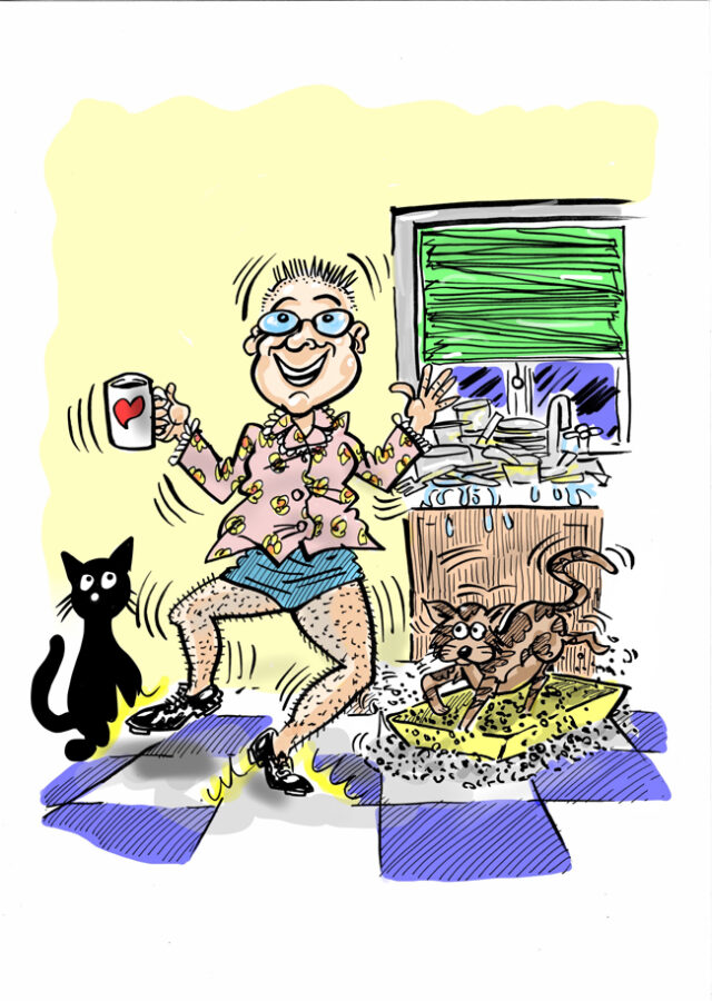 Cartoon Illustration for Letting Go Poem