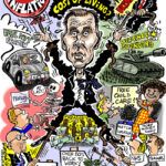 Cartoon of jeremy Hunt for the Daily Mail