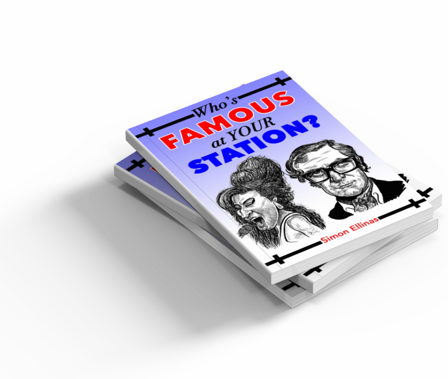 Caricatures in Books Who's Famous at your station book by Simon Ellinas Caricaturist