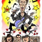 Caricatures drawn from Photos as gifts by cartoonist in London