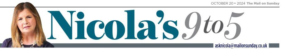Cartoons in Newspapers Nicola Horlick 9-5 Column Mail on Sunday Header